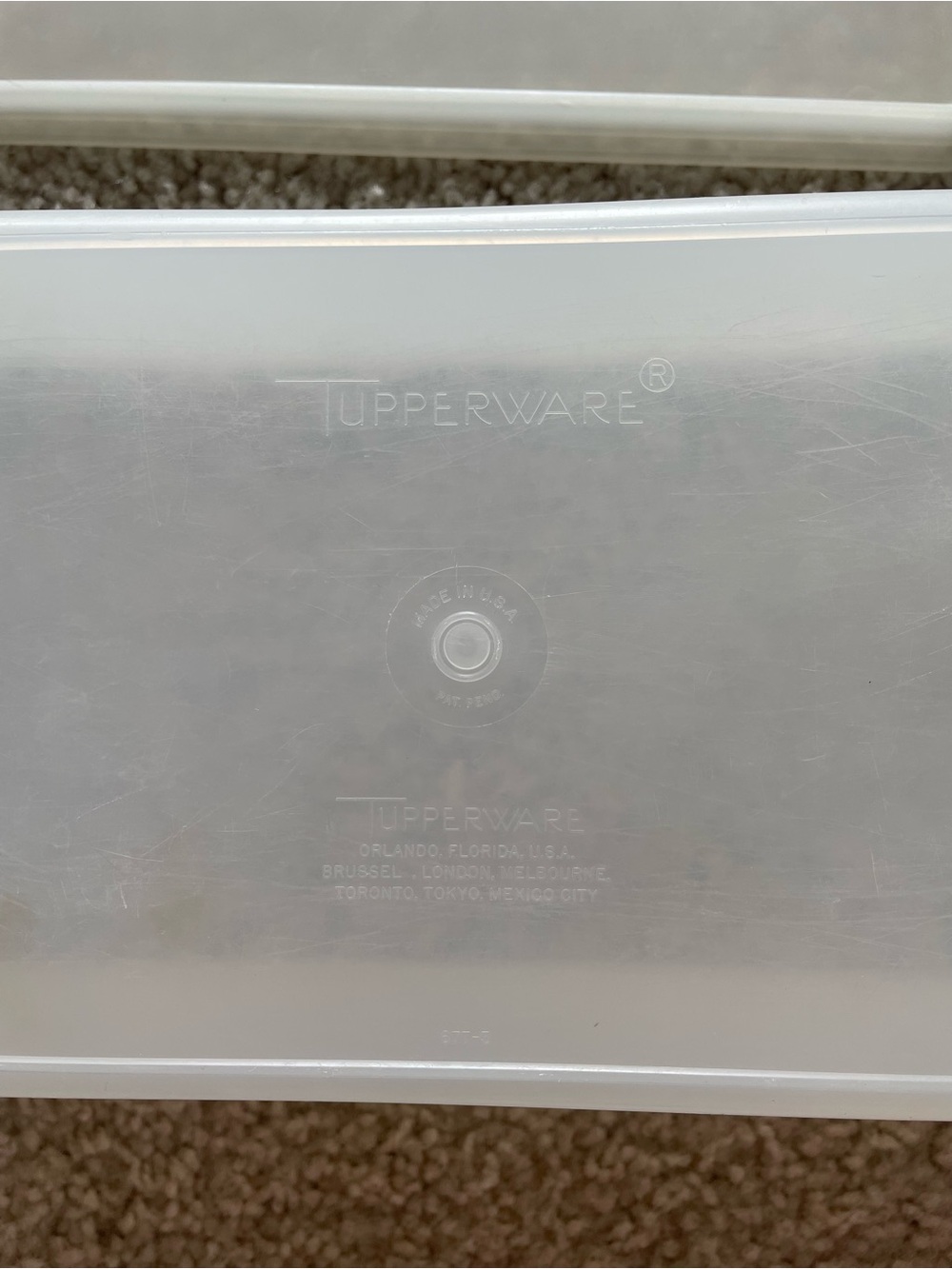 Tupperware Off-White Rectangular Storage Container - Picture 5 of 5